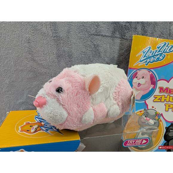 Zhu Zhu lot - babies hop along baby buggy NIB, 1 hampster & a book with stickers - Picture 6 of 13